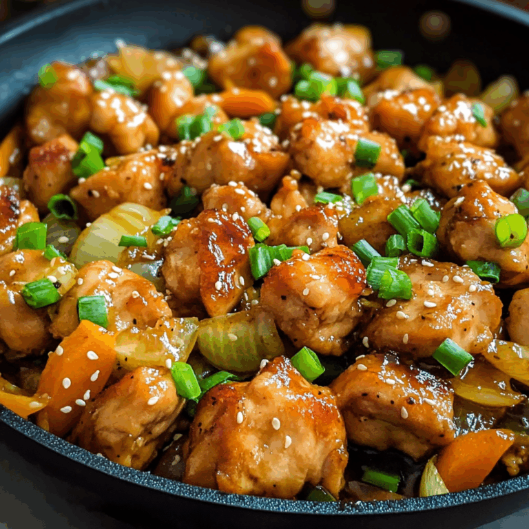 Delightful Orange Chicken with Green Onions and Carrots