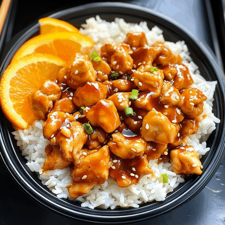 Flavorful Orange Chicken with Fragrant Rice