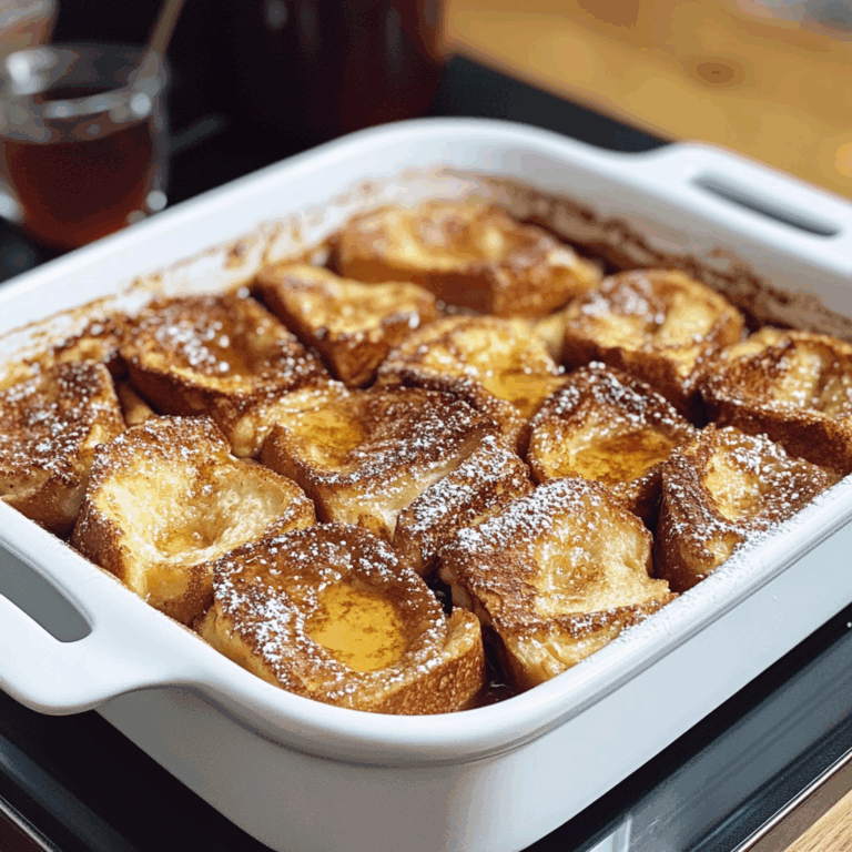 Overnight French Toast Casserole: The Easiest, Most Delicious Breakfast