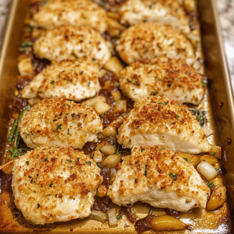 Parmesan Crusted Chicken Sheet Pan