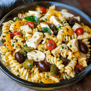 Pasta Salad with Chicken and Olives: A Flavor-Packed, Healthy Delight