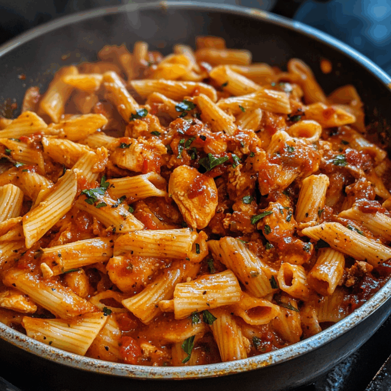 Creamy Pasta and Tender Chicken in a Delectable Sauce