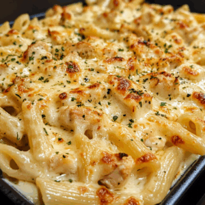 Creamy Chicken Alfredo with Parmesan Pasta