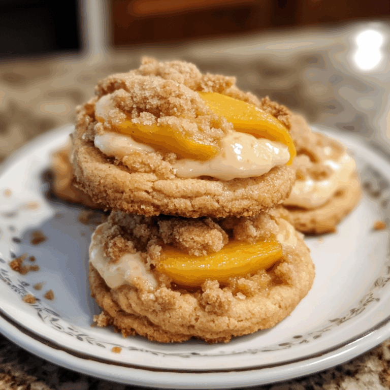 Irresistible Peach Cobbler Cookies