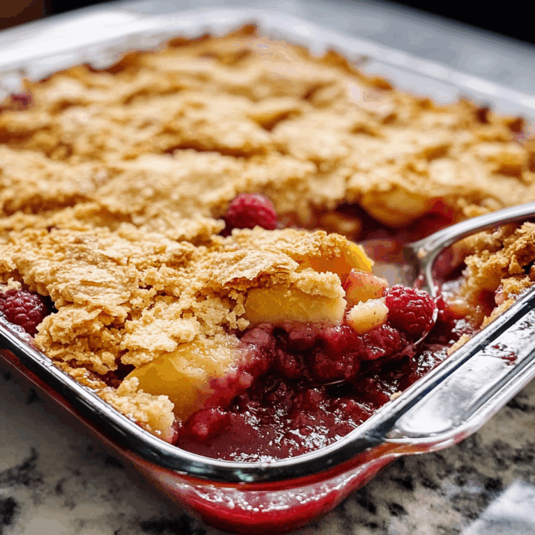 Peach and Raspberry Cobbler: A Delightful Summer Delight