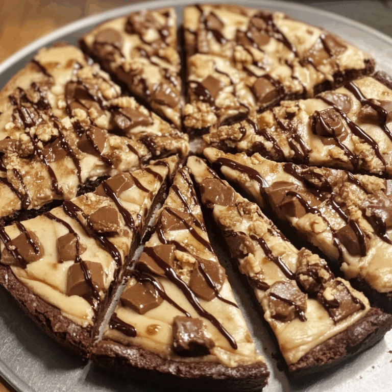 Peanut Butter Brownie Pizza: A Decadent Fusion of Flavors