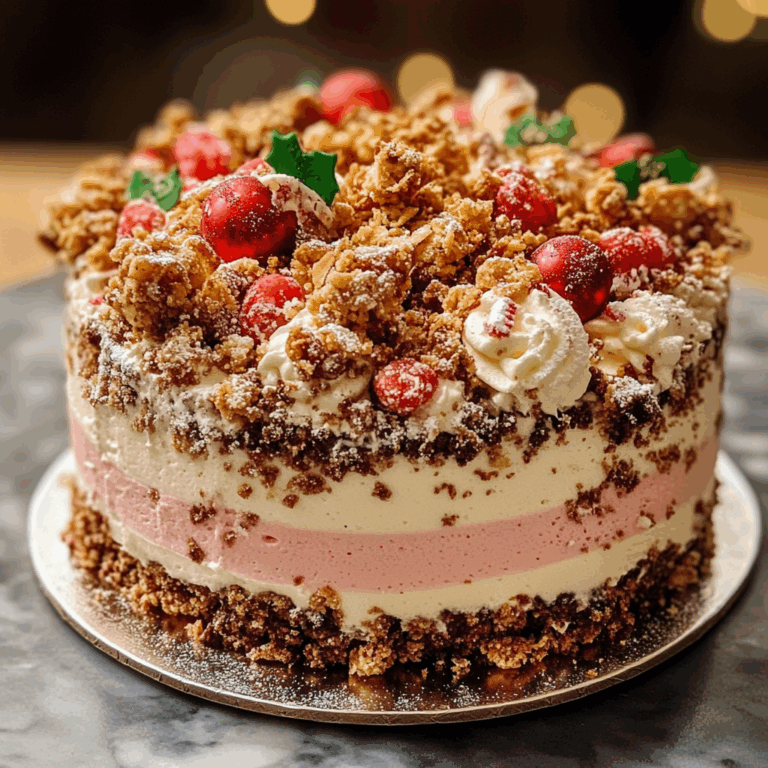Christmas Crunch Cake: A Festive Delight