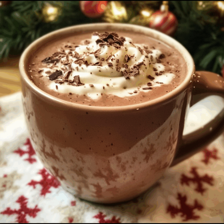 Christmas Eve Creamy Crockpot Hot Chocolate