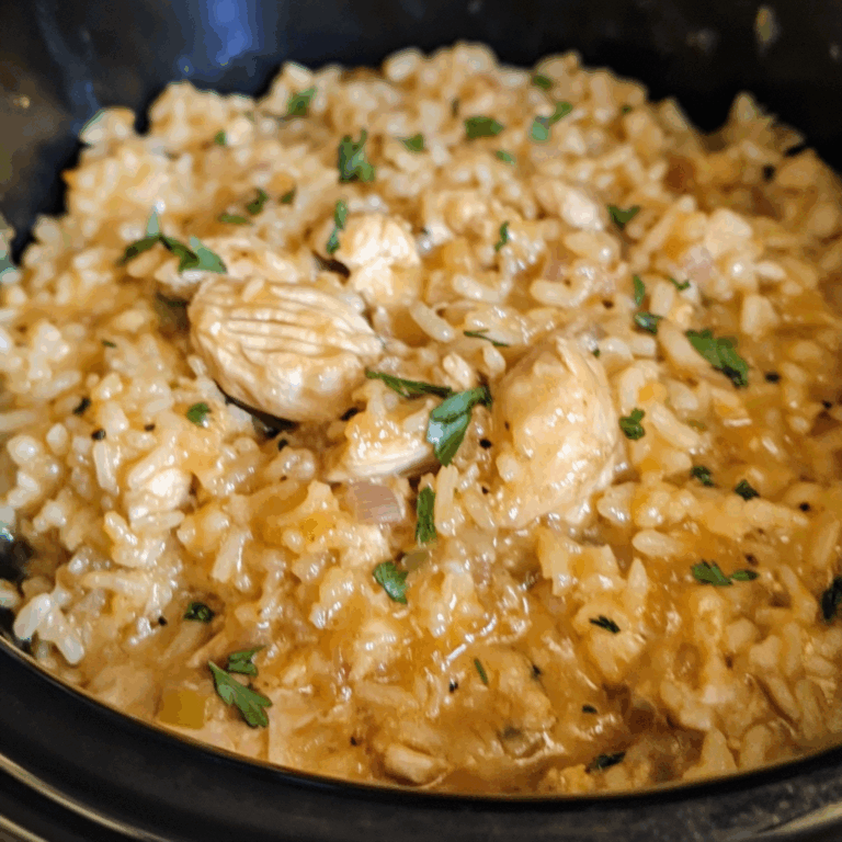 Irresistible Crock Pot Chicken and Rice