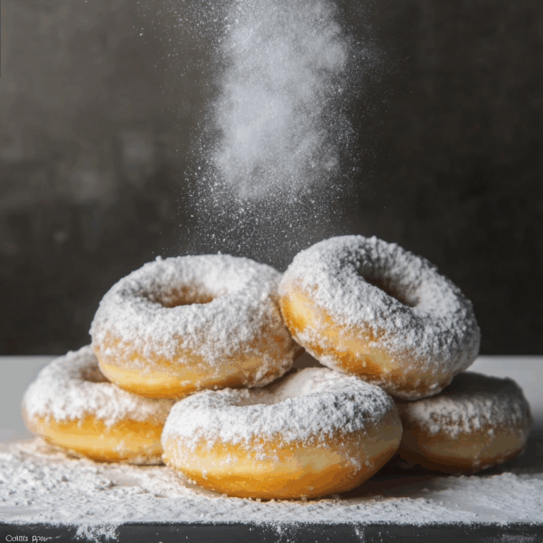 Doughnuts with Powdered Sugar: A Delightful Indulgence
