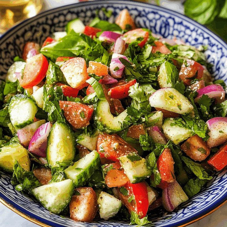 Fatoush Salad: A Vibrant Lebanese Delight