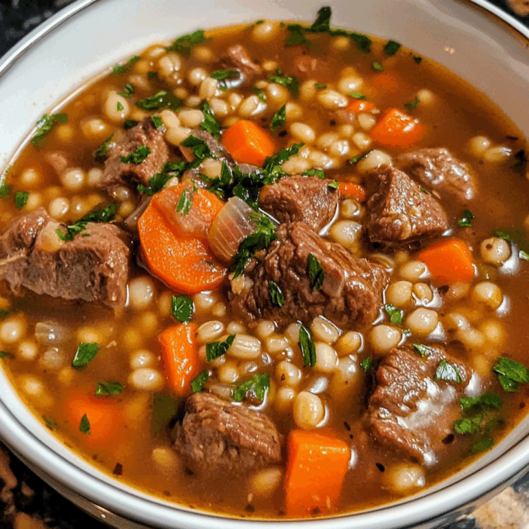 Hearty Beef and Barley Soup: A Comforting Classic