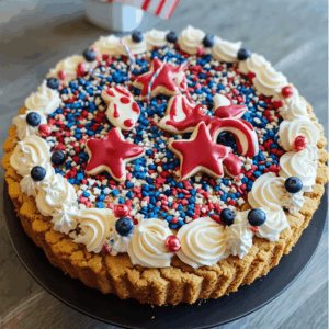 Irresistible July Cookie Cake: A Patriotic Treat