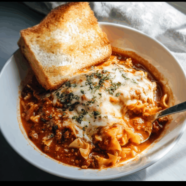 Lasagna Soup with Cheesy Goodness