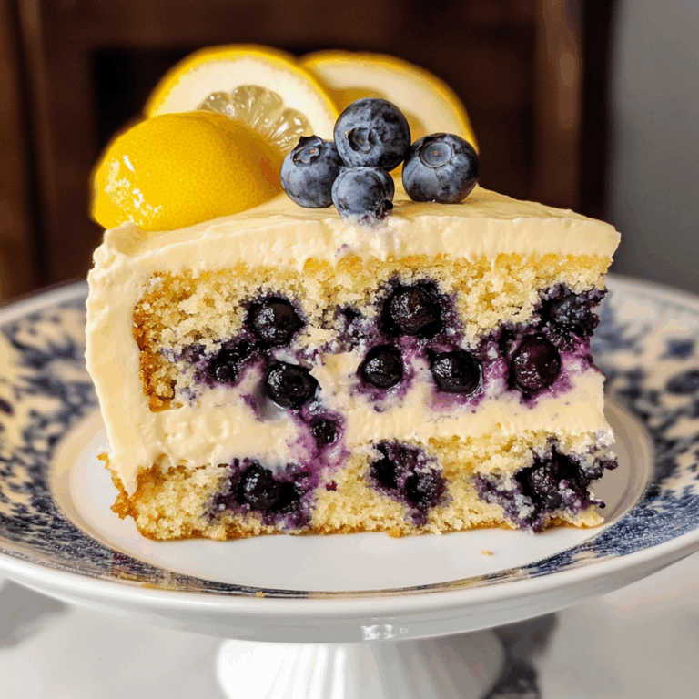Irresistible Lemon Blueberry Cake
