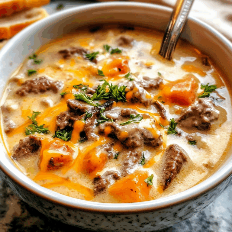 One Pot Philly Cheesesteak Soup