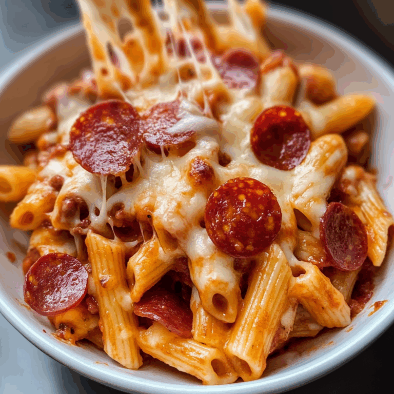 Creamy Pasta with Pepperoni and Cheese