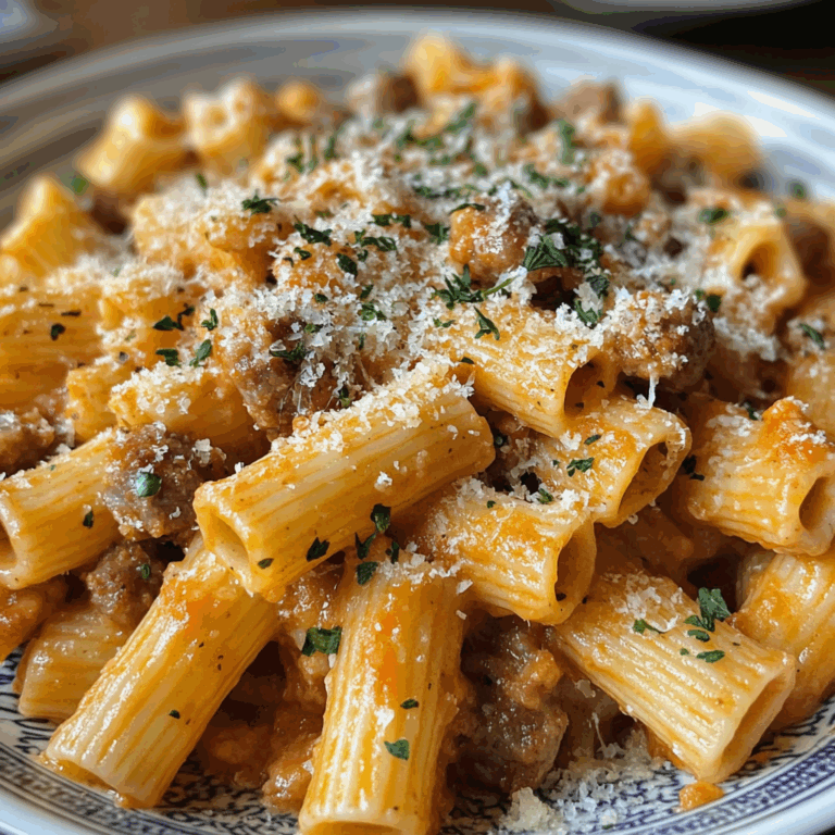 Creamy Pasta with Sausage and Cheese