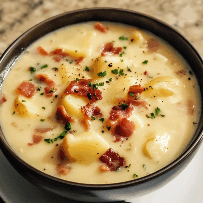 Creamy Potato and Bacon Soup: A Cozy, Comforting Delight